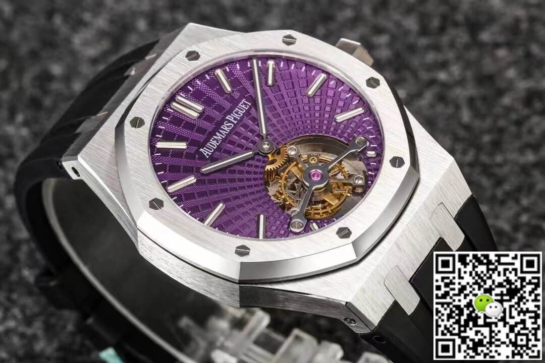 Replica Audemars P1g*et Royal Oak Tourbillon 1:1 Best Edition R8 Factory V3 Purple Dial
