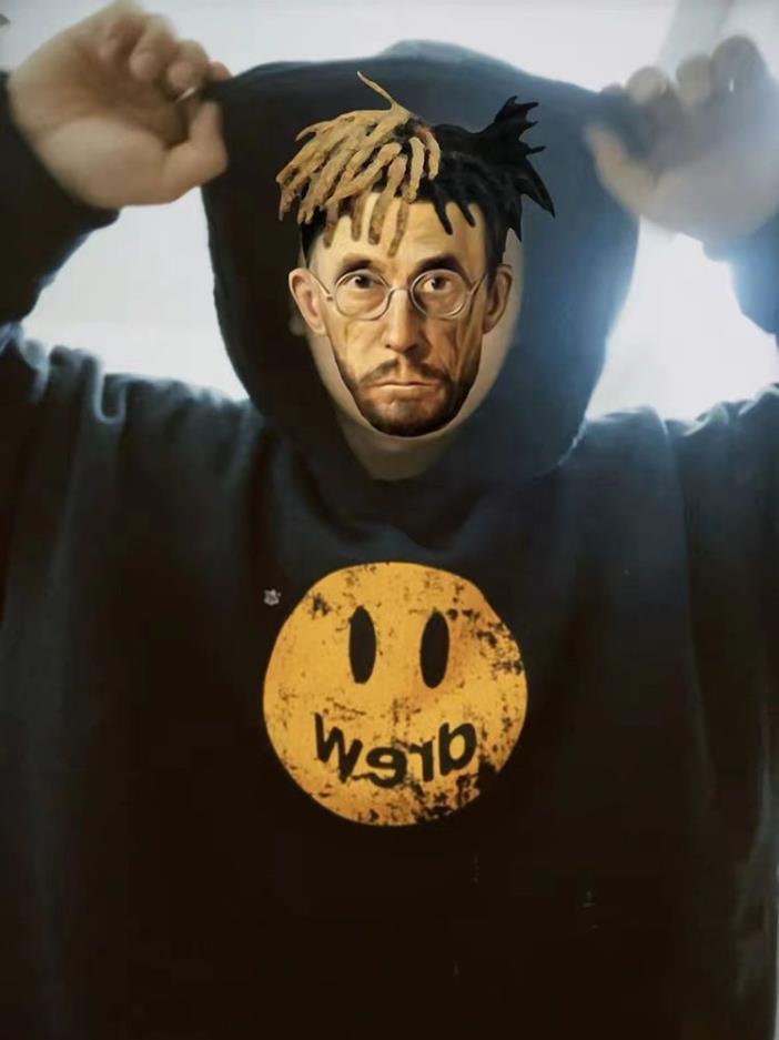 Drew House Black Crack Hoodie