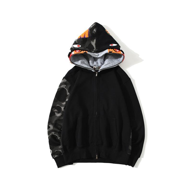 Bape Black Shark Full Zip Hoodie