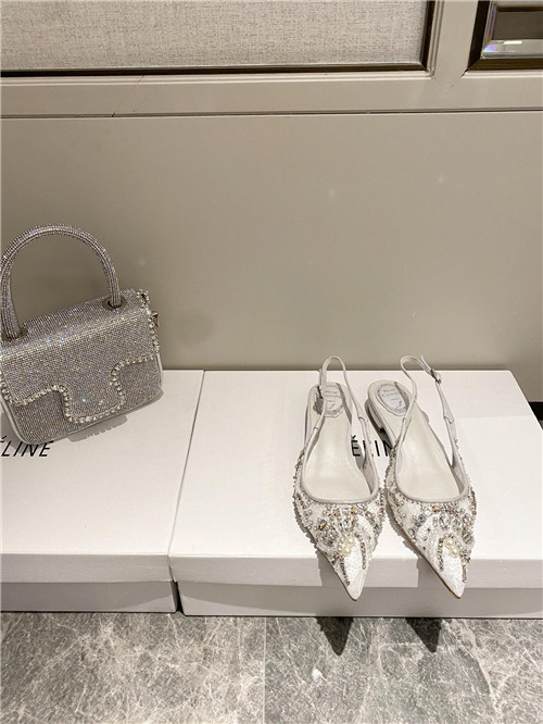 rene caovilla flat sandals