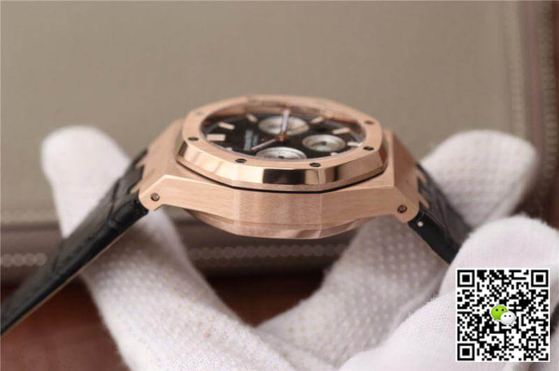 Replica Audemars P1g*et Royal Oak Chronograph 26331OR.OO.1220OR OM Factory 1:1 Best Edition Swiss ETA7750 Black Dial