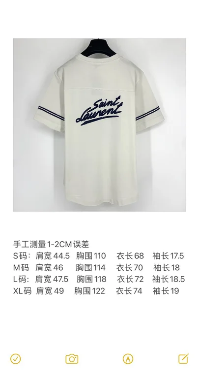 2021ss Sa1nt Lau*nt Replica T Shirt