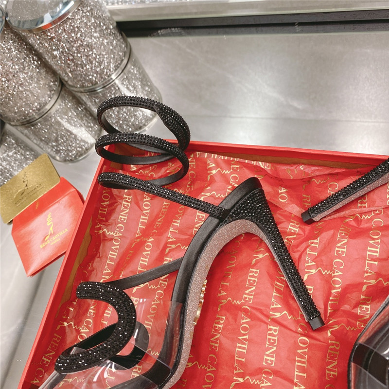 Rene Caovilla Heels Dupe snake crystal high heel sandals