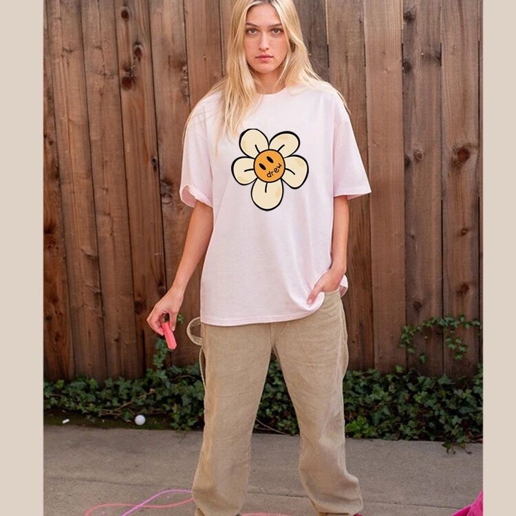 Drew Frangipani Cotton T-Shirt