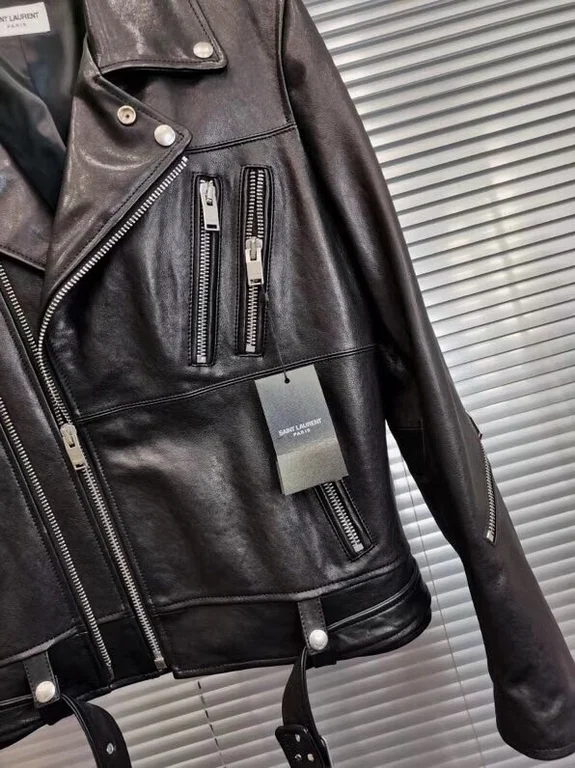 Sa1nt Lau*nt Replica Real Leather Jacket