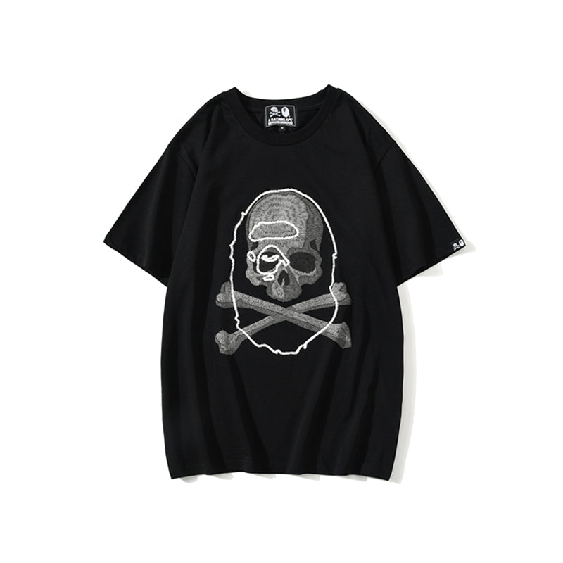 Bape Ape Head Skull Cotton T Shirt 1667