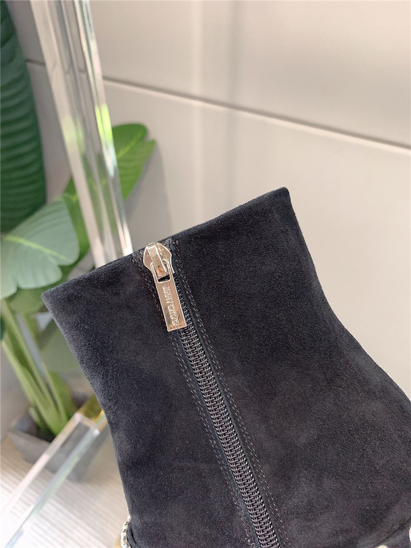 J1m*y Ch00 Pearl Heels Dupe rhinestone high-heeled boots