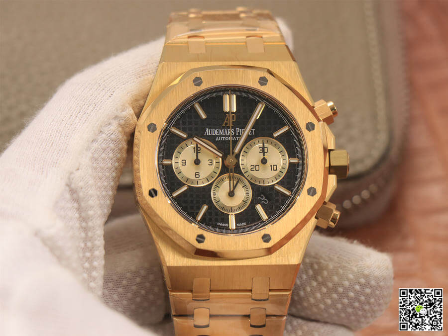 Replica Audemars P1g*et Royal Oak Chronograph 26331 1:1 Best Edition OM Factory V2 Yellow Gold