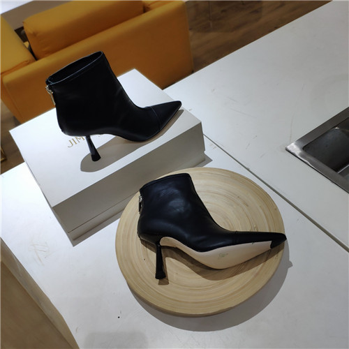 J1m*y Ch00 leather high heel boots