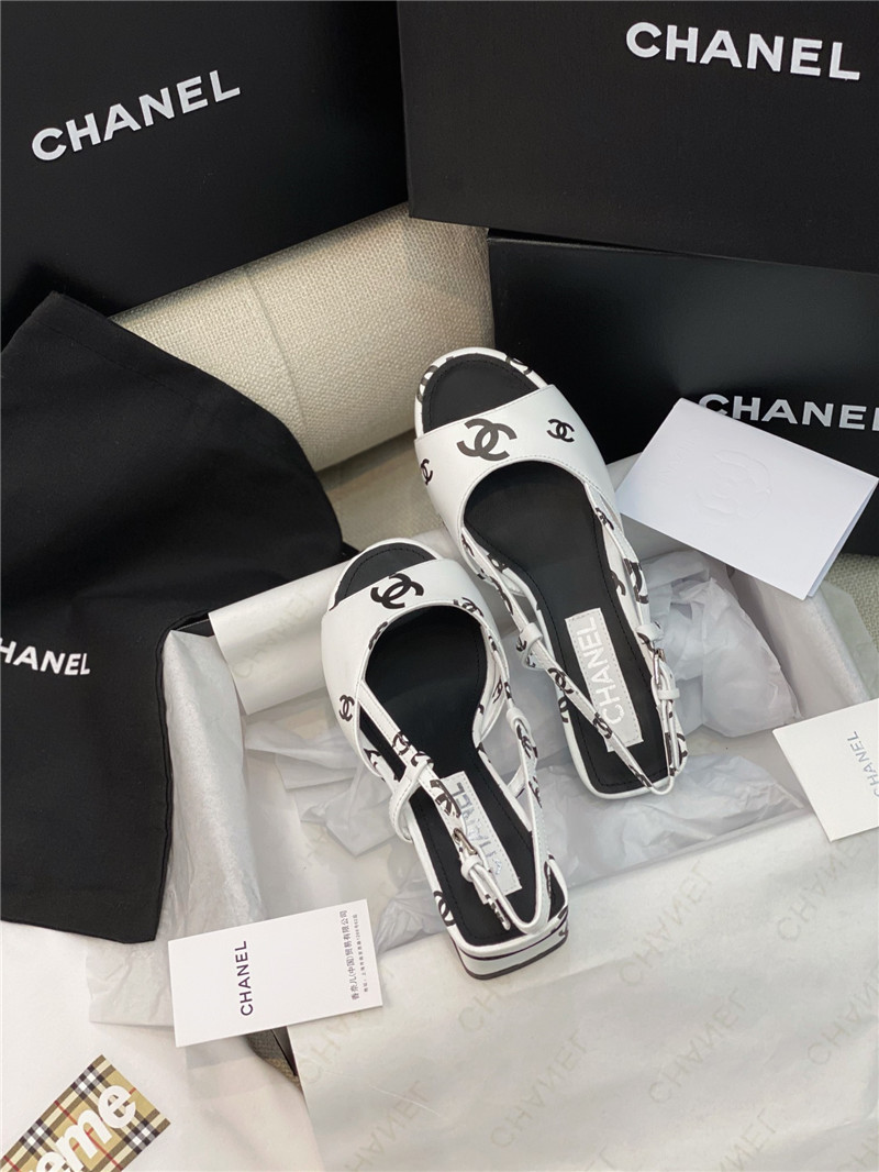 Ch**el flat cutout sandals