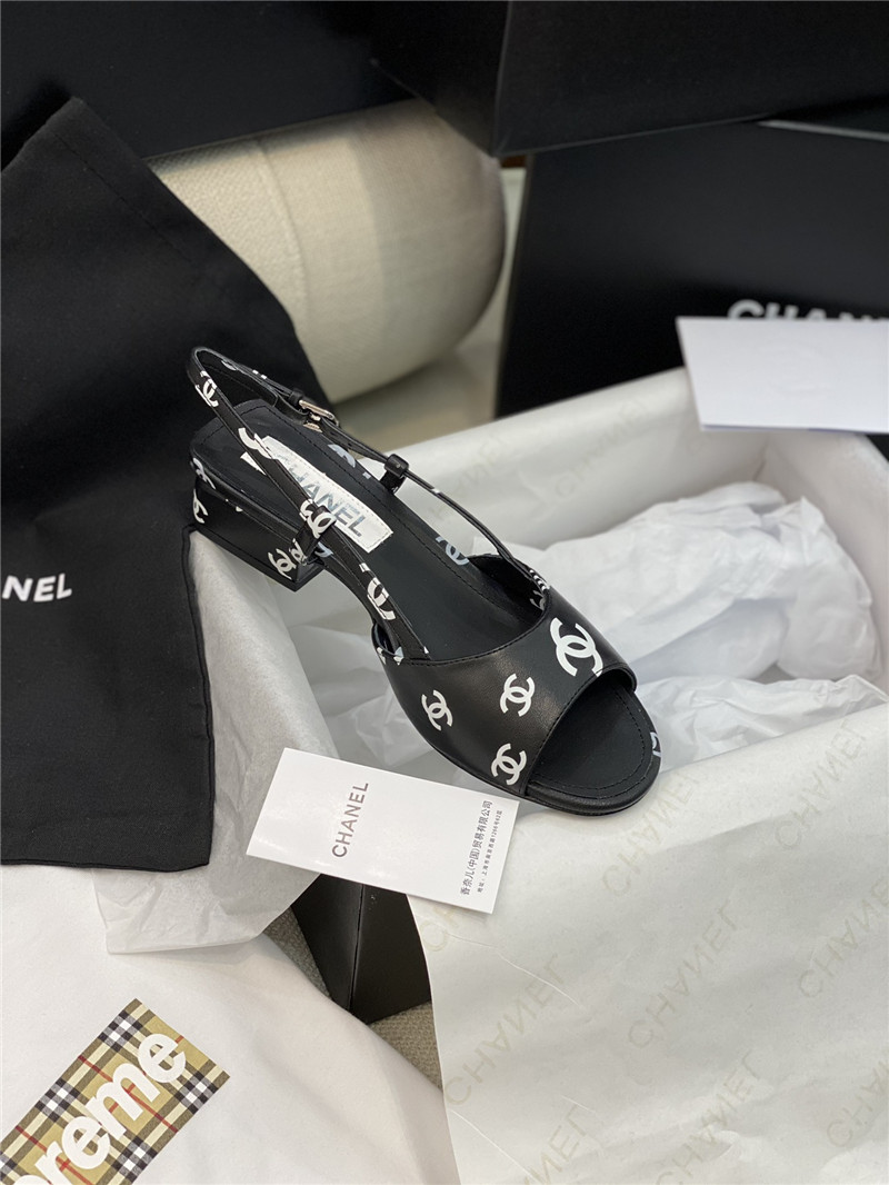 Ch**el flat cutout sandals