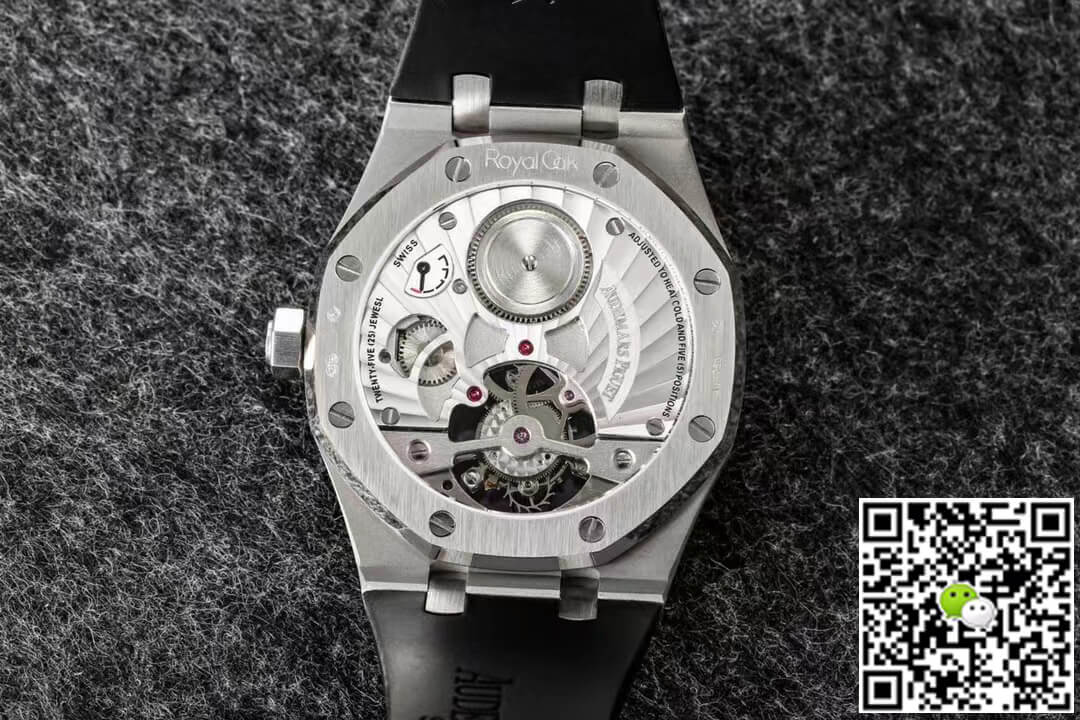 Replica Audemars P1g*et Royal Oak Tourbillon 1:1 Best Edition R8 Factory V3 Black Rubber Strap