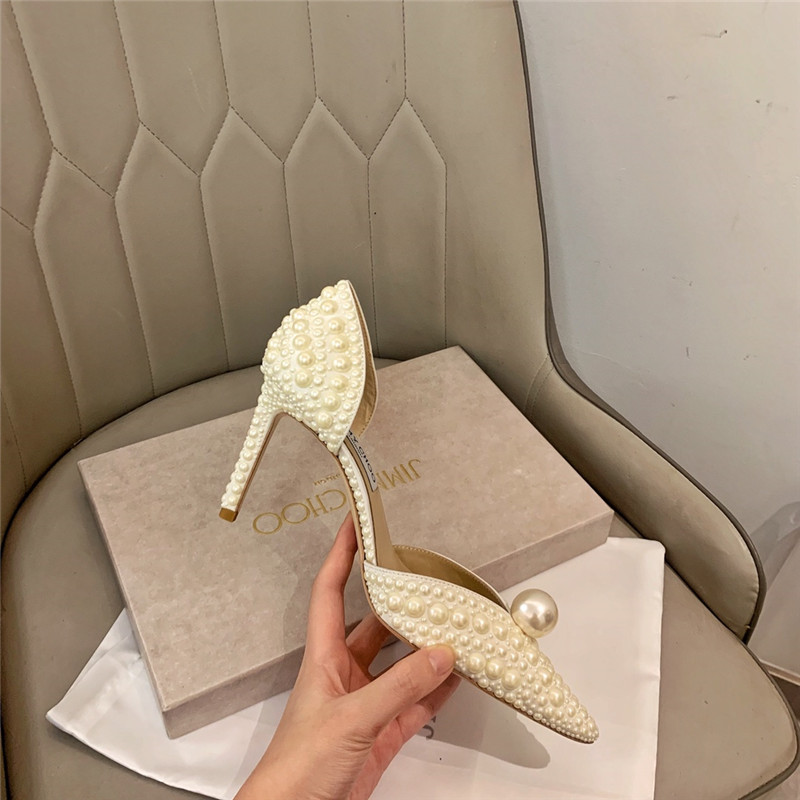 J1m*y Ch00 Pearl Heels Dupe pearl heels