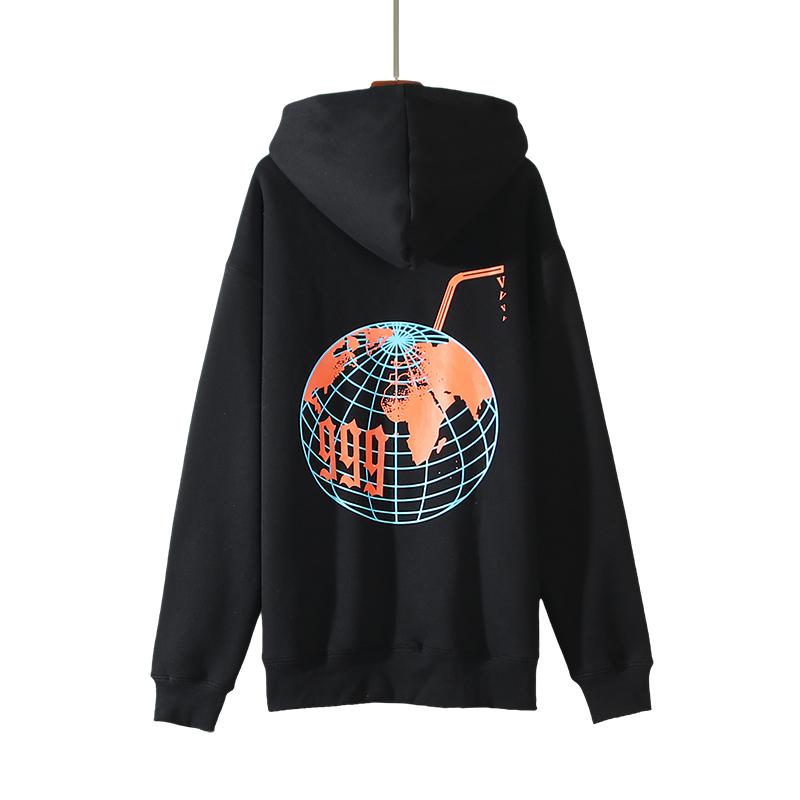 Vlone x Juice Wrld 999 plus thickening Black Hoodie