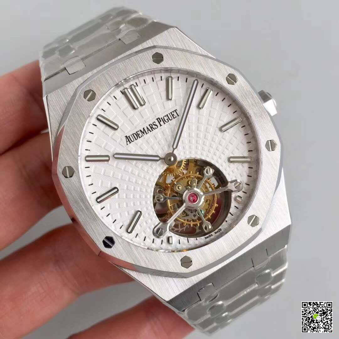 Audemars P1g*et Replica 26522OR.OO.120OR.01 R8 Factory 1:1 Best Edition Swiss Tourbillon White Dial