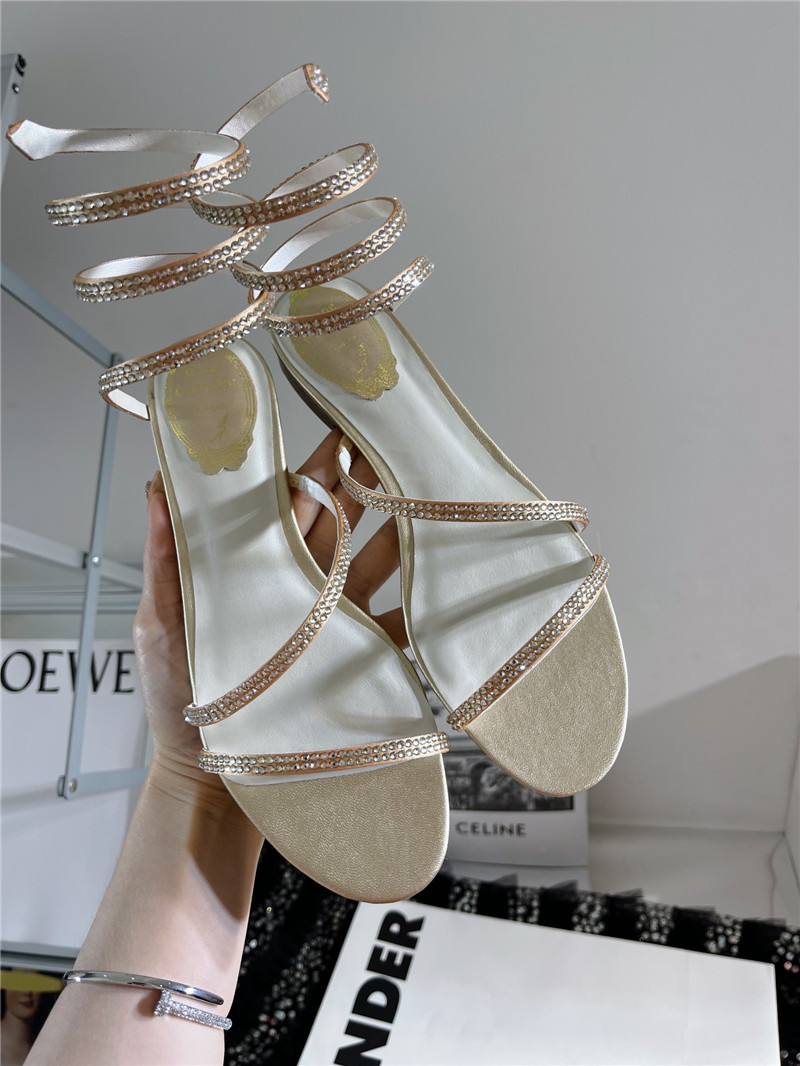 rene caovilla cleo flat sandals