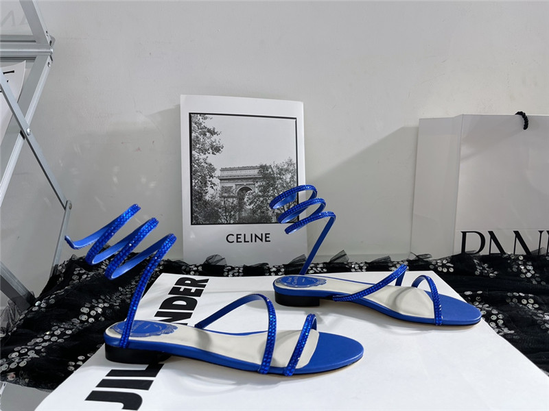 rene caovilla cleo flat sandals