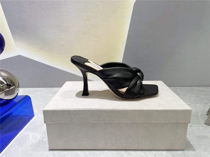 J1m*y Ch00 bow heels dupe square toe bow sandals