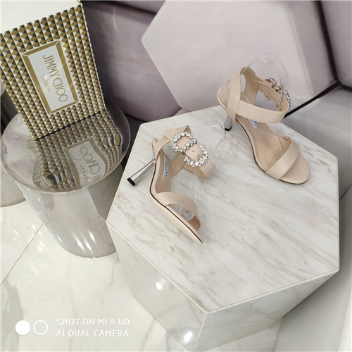 J1m*y Ch00 crystal high heel sandals