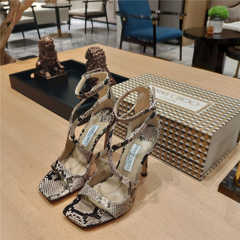 J1m*y Ch00 heeled satin sandals