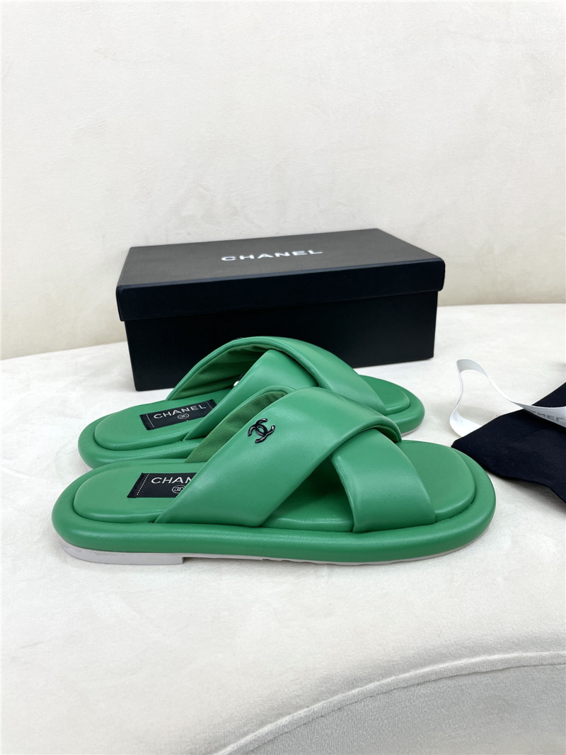 Ch**el Flat Dupes slippers