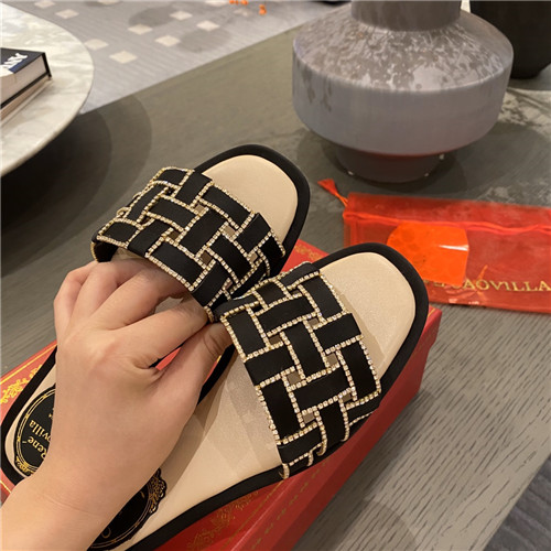 rene caovilla flat slippers