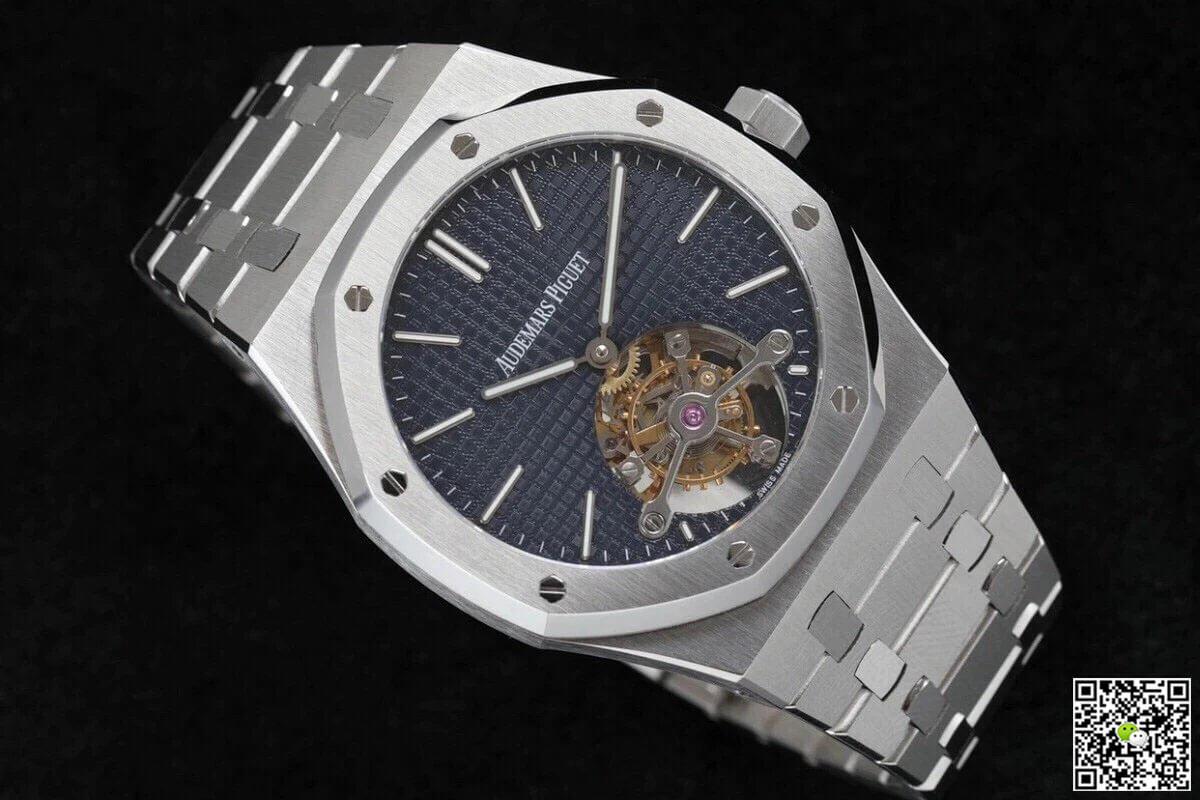 Replica Audemars P1g*et Royal Oak Tourbillon 26510ST.OO.1220ST.01 1:1 Best Edition R8 Factory Blue Dial