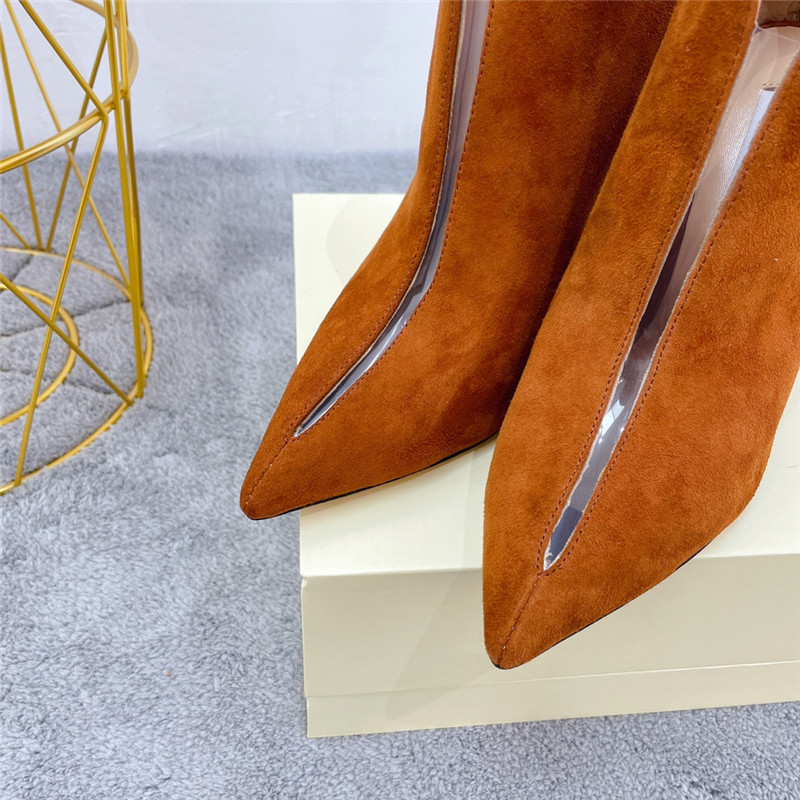 J1m*y Ch00 Pearl Heels Dupe pointed toe heeled booties