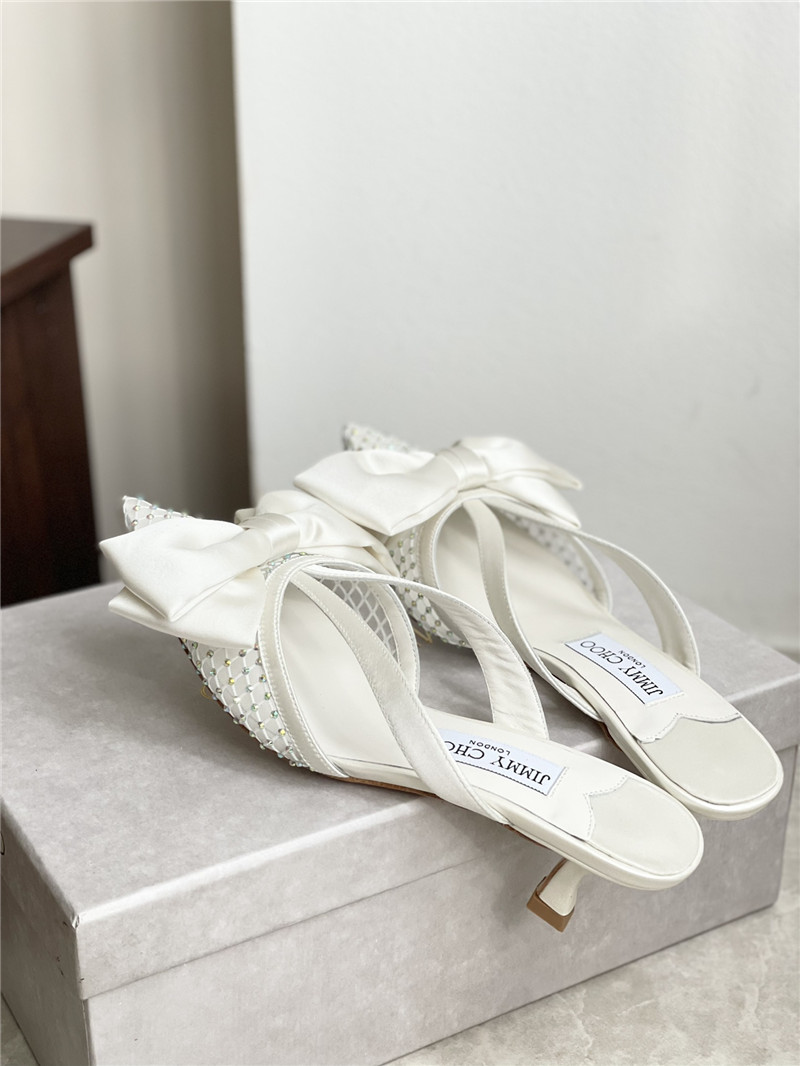J1m*y Ch00 bow heels dupe bow-embellished sandals