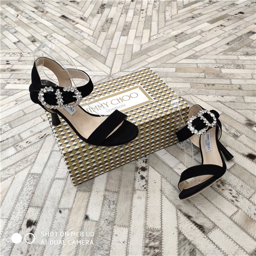 J1m*y Ch00 crystal high heel sandals
