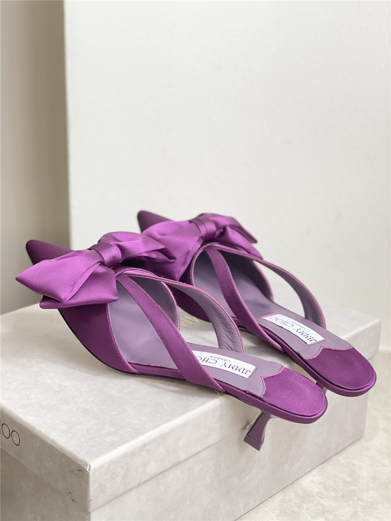 J1m*y Ch00 bow heels dupe bow-embellished sandals