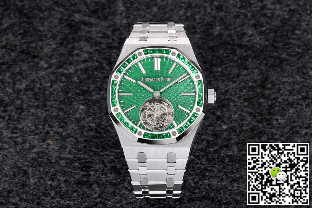 Replica Audemars P1g*et Royal Oak Tourbillon 26532IC.EE.1220TI.01 1:1 Best Edition R8 Factory Green Dial