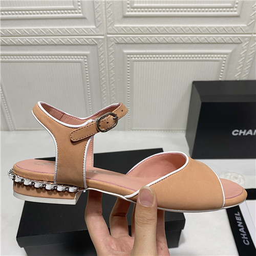 Ch**el flat sandals womens