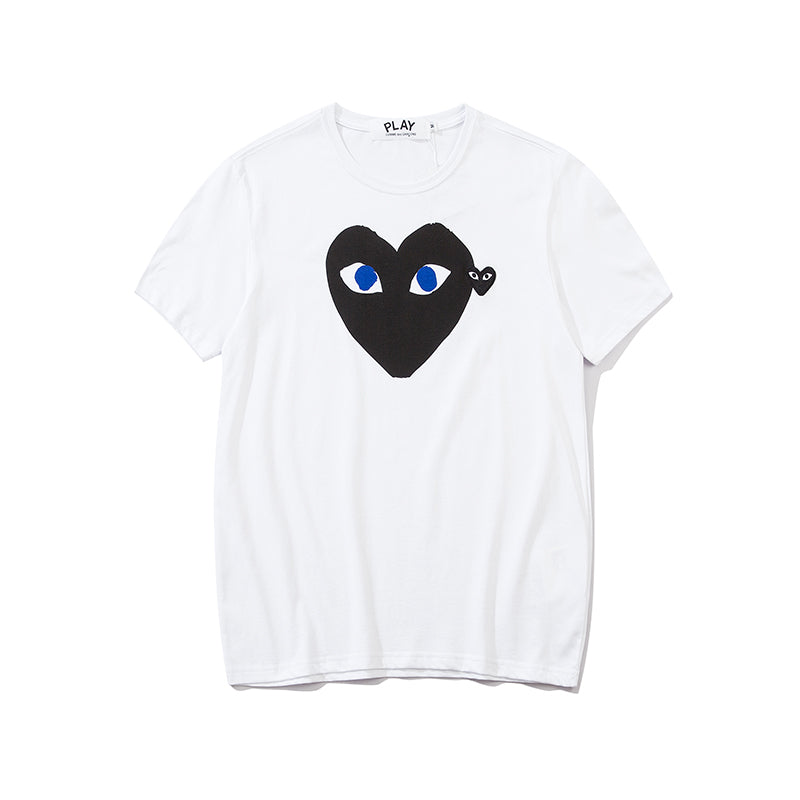 Comme Des Garcons Play Double Heart T Shirt 2303