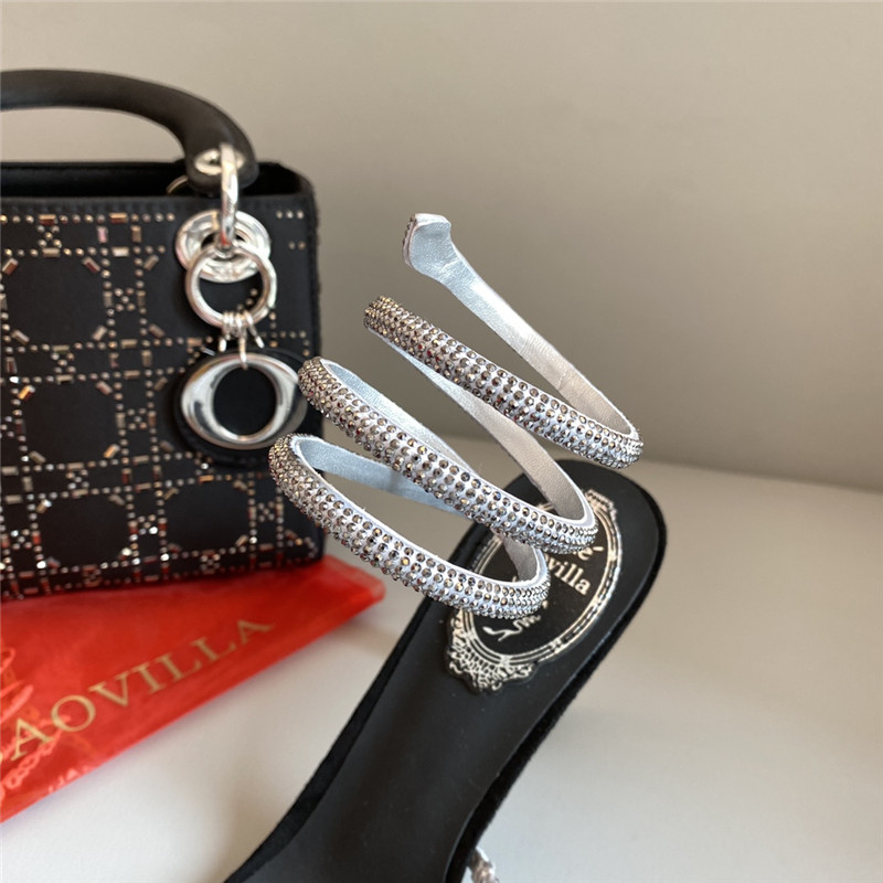 Rene Caovilla Dupe Snake Band Sandals