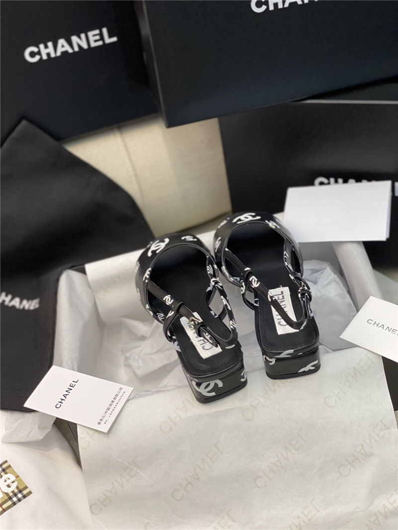 Ch**el flat cutout sandals