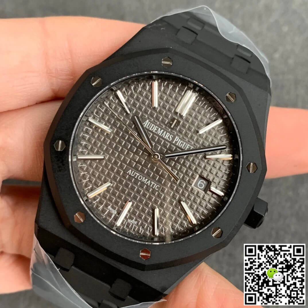 Replica Audemars P1g*et Royal Oak 15400 DLC Version 1:1 Best Edition ZF Factory Grey Dial