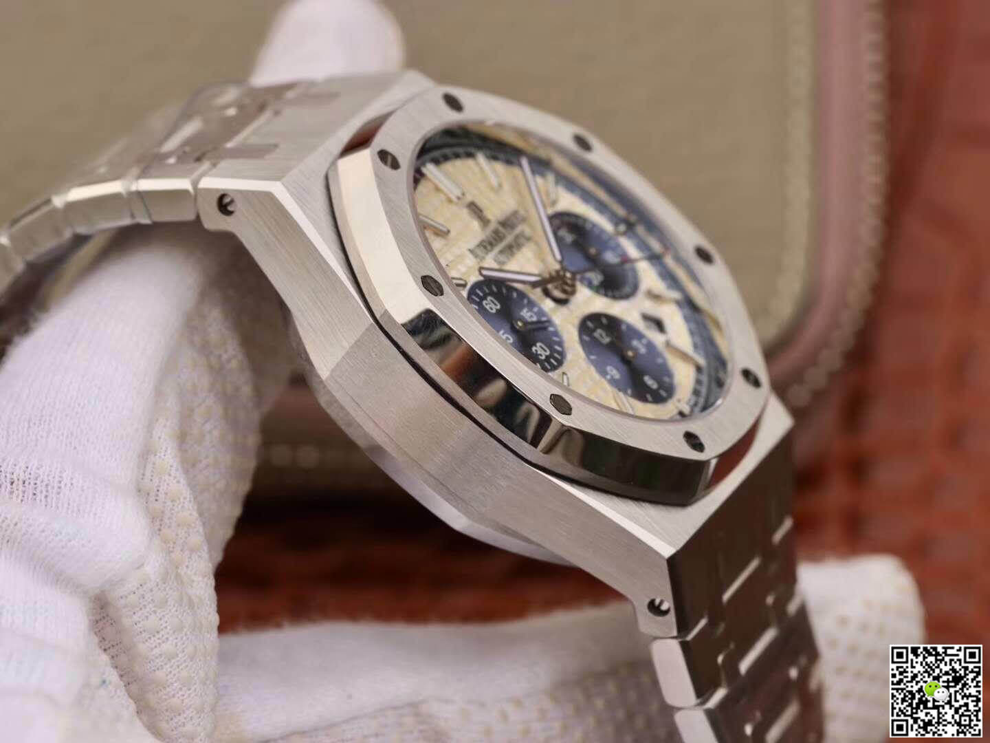 Replica Audemars P1g*et Royal Oak Chronograph 26331ST.OO.1220ST OM Factory 1:1 Best Edition Swiss ETA7750 White Dial