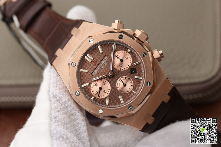 Replica Audemars P1g*et Royal Oak Chronograph 26331OR.OO.D821CR.01 1:1 Best Edition OM Factory Rose Gold
