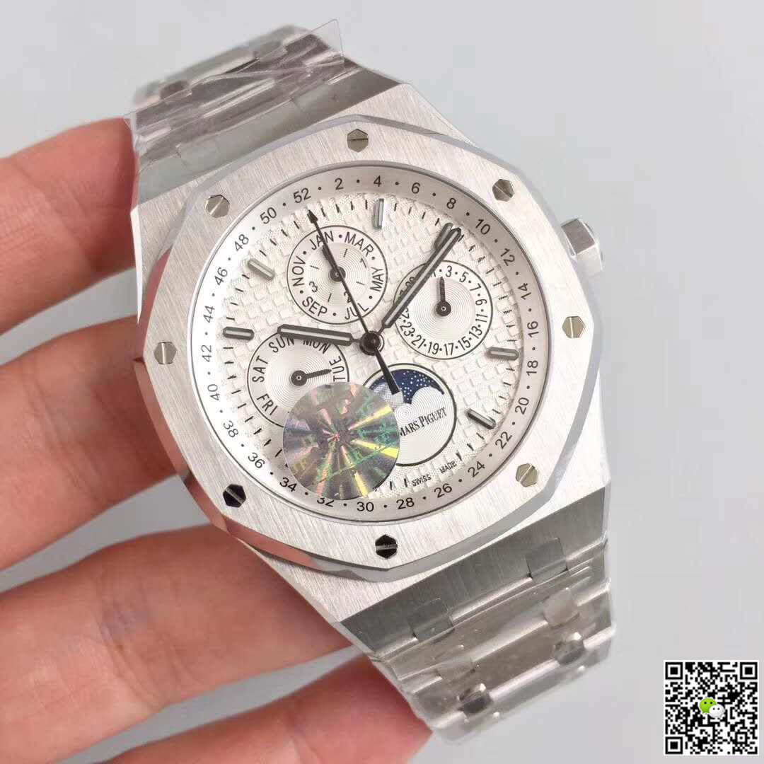 Replica Audemars P1g*et Royal Oak Perpetual Calendar 41 26574ST.OO.1220ST.01 JF Factory 1:1 Best Edition Swiss ETA5134