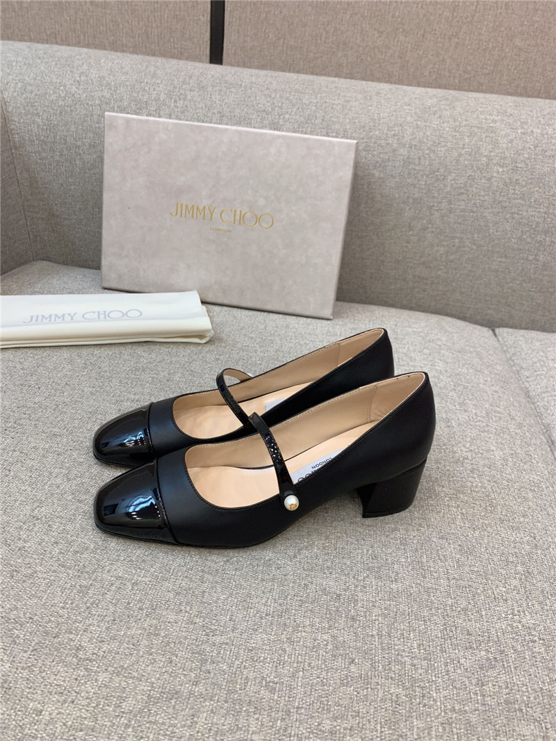 J1m*y Ch00 New Thick Heel Mary Jane Shoes