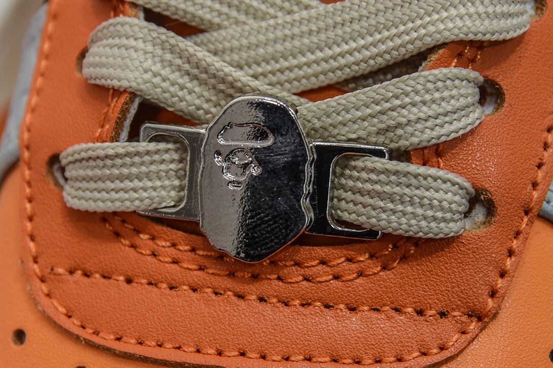 A Bathing Ape Bape Sta Low Grey Orange