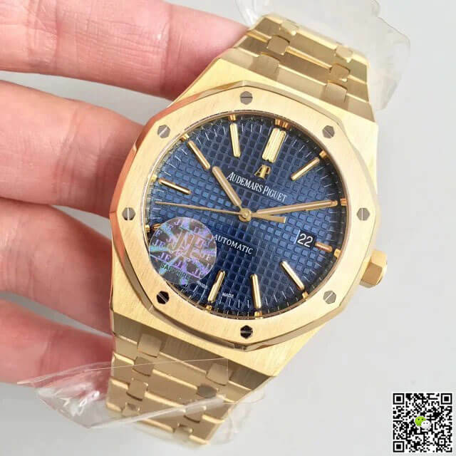 Replica Audemars P1g*et Royal Oak 15400OR 1:1 Best Edition JF Factory Blue Dial