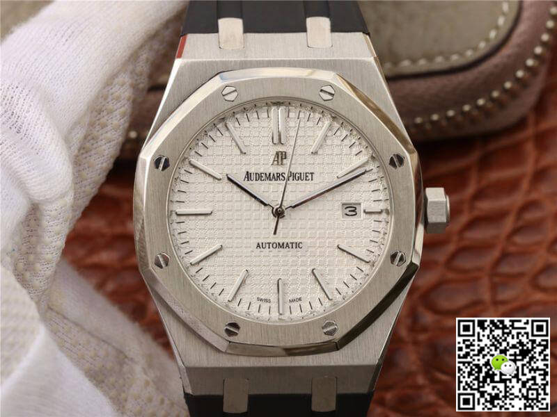 Replica Audemars P1g*et Royal Oak 15400 JF Factory 1:1 Best Edition Swiss ETA3120 White Dial
