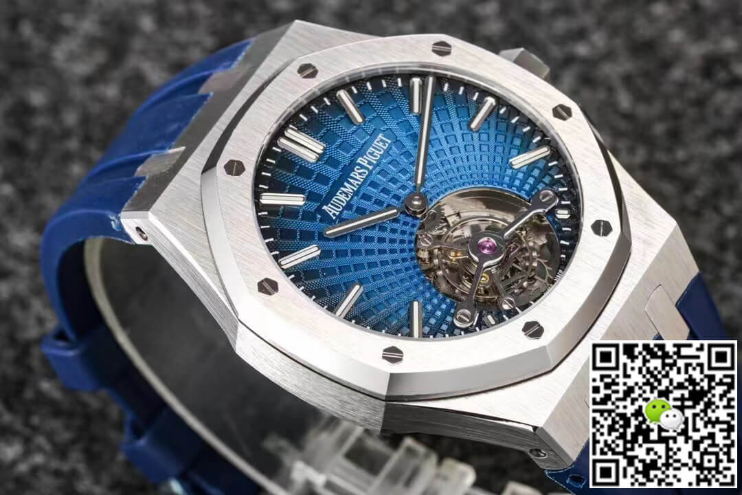 Replica Audemars P1g*et Royal Oak Tourbillon 1:1 Best Edition R8 Factory V3 Blue Strap