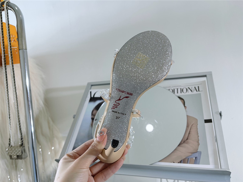 rene caovilla cleo chandelier satin sandals