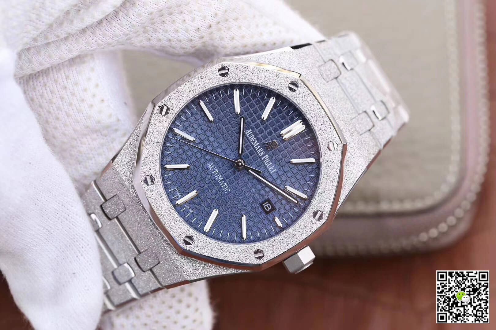 Replica Audemars P1g*et Royal Oak 15454BC.GG.1259BC.01 1:1 Best Edition JH Factory Blue Dial