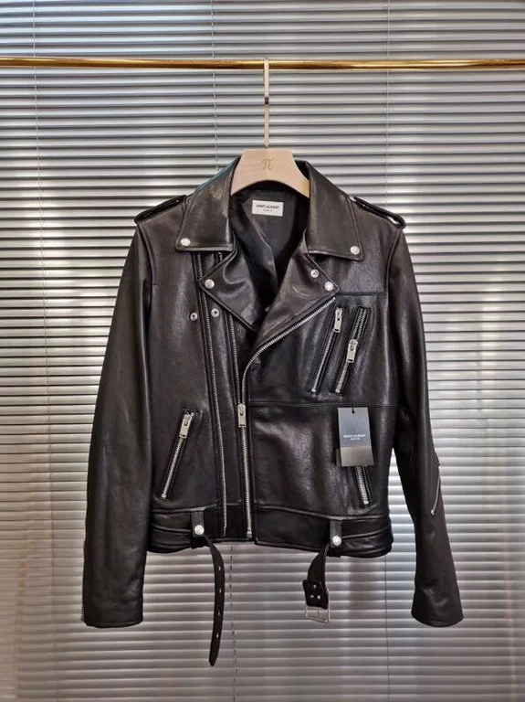 Sa1nt Lau*nt Replica Real Leather Jacket