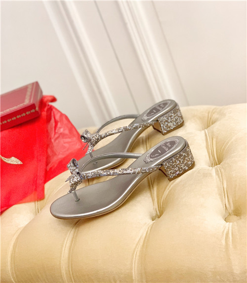 rene caovilla flat sandals