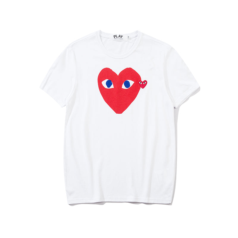 Comme Des Garcons Play Double Heart T Shirt 2303